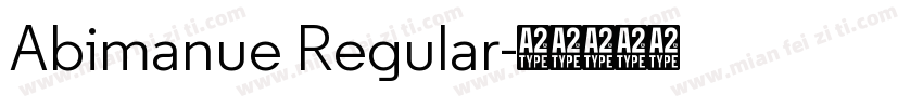 Abimanue Regular字体转换